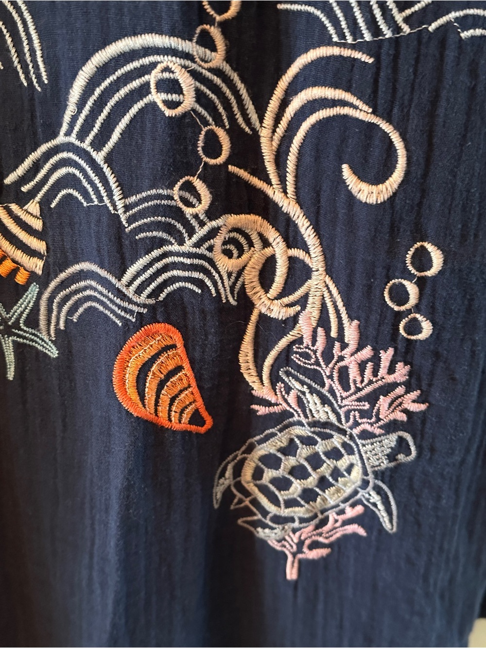 Johnny Was Biya Myrtle Sea Life Tunic - Picture 3 of 16
